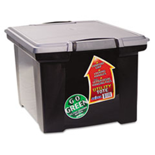 STOREX 61543U01C FILE TOTE,STORAGE BOX,W/LOCKING HANDLE