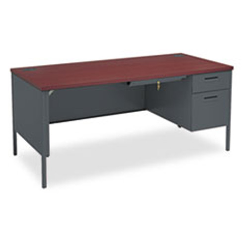 HON P3265RNS PEDESTAL DESK, RIGHT , 66X30X29 1/2