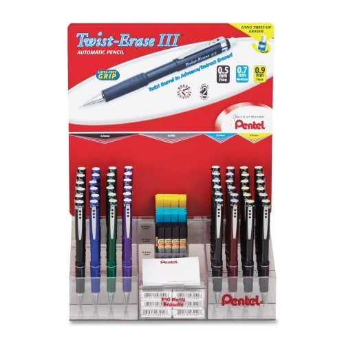 PENTEL QE5157996 PENCIL,MECH,TWIST-ERS,AST PENTEL QE5157996 PENCIL,MECH,TWIST-ERS,AST