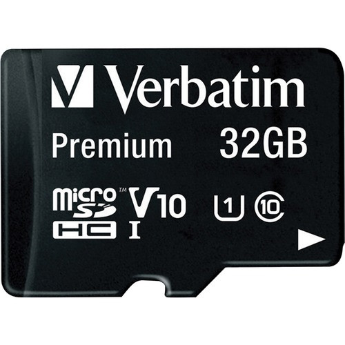 VERBATIM 44083 MEMORY,MCR,SDHC,32GB,BK