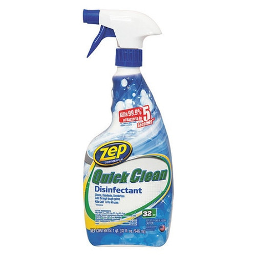ZEP COMMERCIAL PRODUCTS ZUQCD32 DISINFECTANT QUICK CLEAN 32 OZ