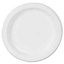DIXIE PAPER PRODUCTS DBP09WCT BASIC PAPER DINNERWARE, PLATES, WHITE, 8