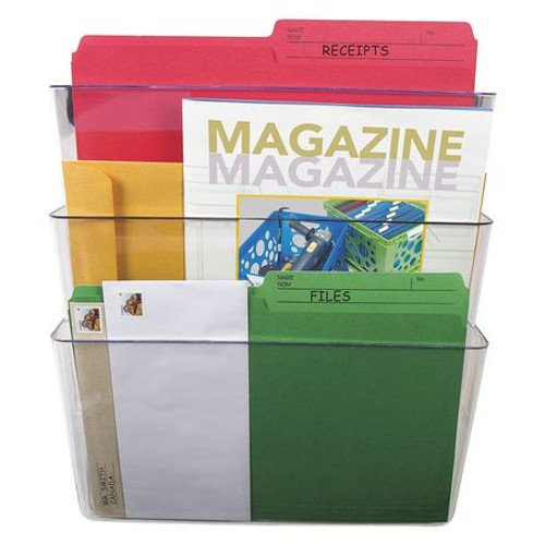 STOREX 70245U06C FILE,WALL,LTR,3/PK,CLR