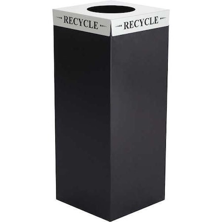 SAFCO 2990RE SQUARE-FECTA™  RECYCLING TRASH CAN,  LID