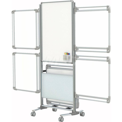 GHENT NEX204EP8-FR 76⅛" X 32⅝" NEXUS EASEL PLUS W/8 TABLETS