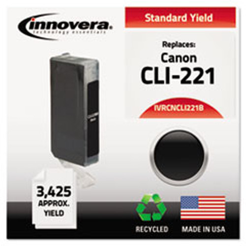 INNOVERA CNCLI221B REMANUFACTURED CLI221 INK, 3425 YIELD, B