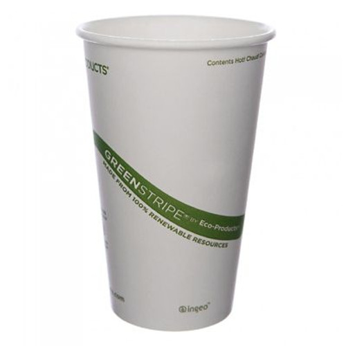 ECO-PRODUCTS EP-BHC16-GS CUP HOT 16 OZ COMPOST GREENSTRIPE PAPER ECO-PRODUCTS EP-BHC16-GS CUP HOT 16 OZ COMPOST GREENSTRIPE PAPER