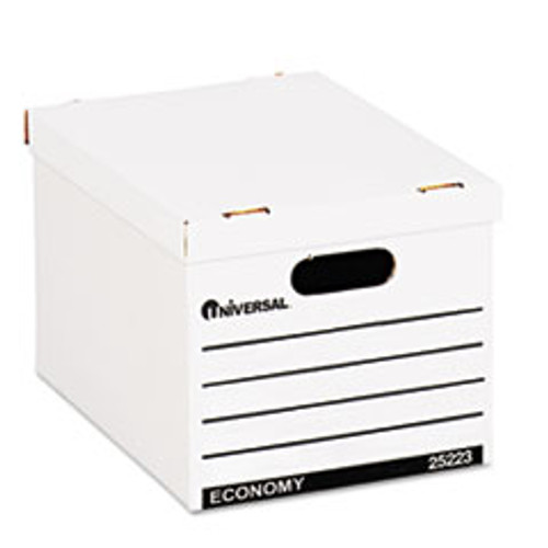 UNIVERSAL 25223 ECONOMY BOXES, 12 X 15 X 9 7/8, WHITE, 1