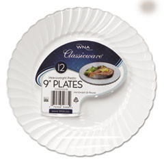 WNA COMET RSCW91512WPK CLASSICWARE PLASTIC DINNERWARE PLATES, 9