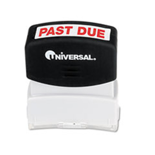 UNIVERSAL 10063 MESSAGE STAMP, PAST DUE, PRE-INKED/RE-IN