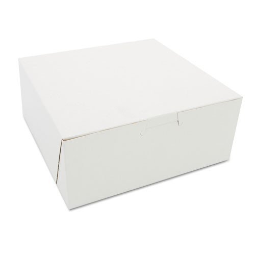 SOUTHERN CHAMPION TRAY 0917 BAKERY BOXES, WHITE, PAPERBOARD, 7 X 7 X