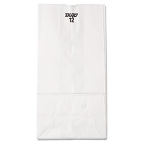 GENERAL SUPPLY GW12-500 12# PAPER BAG, 40LB, WHITE, 7 1/16 X 4 1