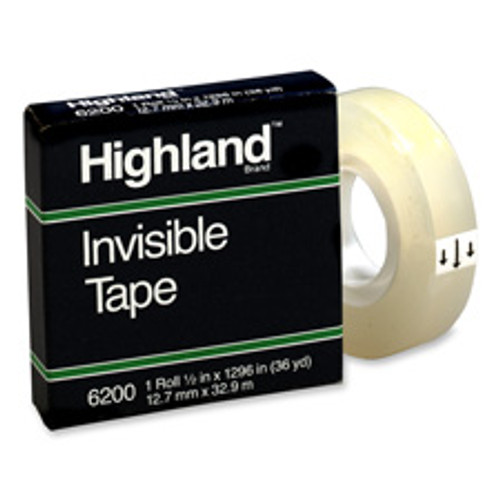 3M COMPANY 6200341296PK 3M  INVISIBLE TAPE, 1" CORE, 3/4"X1296", 3M COMPANY 6200341296PK 3M  INVISIBLE TAPE, 1" CORE, 3/4"X1296",