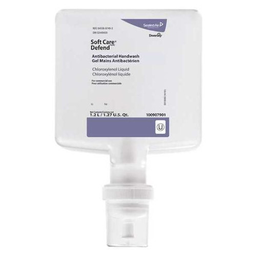 DIVERSEY 100907901 ANTIBACTERIAL LIQUID HAND SOAP,1.2L,PK6