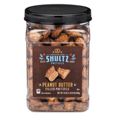 SHULTZ 3598 PRETZELS, PEANUT BUTTER, TUB, 1.5 OZ
