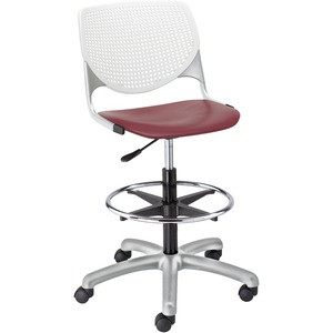 KFI DS2300B8S7 POLY ADJUSTABLE STOOL WITH PERFORATED BA