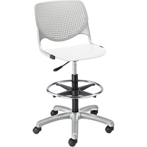 KFI DS2300B13S8 POLY ADJUSTABLE STOOL WITH PERFORATED BA