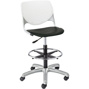 KFI DS2300B8S10 POLY ADJUSTABLE STOOL WITH PERFORATED BA