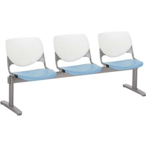 KFI 2300BEAM3835 BEAM SEATING- 3 SEATER WITH PERFORATED B