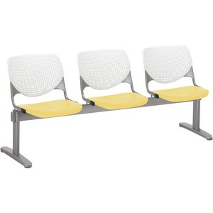KFI 2300BEAM3812 BEAM SEATING- 3 SEATER WITH PERFORATED B