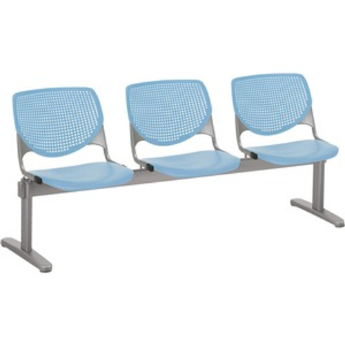 KFI 2300BEAM3P35 BEAM SEATING- 3 SEATER WITH PERFORATED B