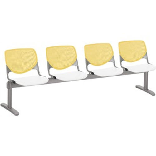 KFI 2300BEAM4128 BEAM SEATING- 4 SEATER WITH PERFORATED B