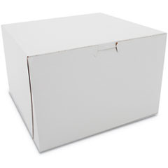 SOUTHERN CHAMPION TRAY 0966 NON-WINDOW BAKERY BOX, 9W X 9D X 6H, WHI