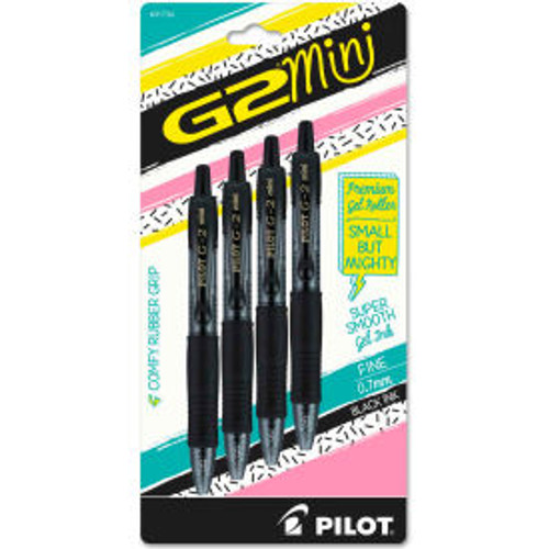 PILOT PEN CORPORATION 31734 G2 MINI 4PK BLK