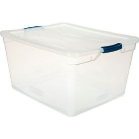 UNITED SOLUTIONS RMCC710000 TOTE STOR LATCHING CLEAR 71QT