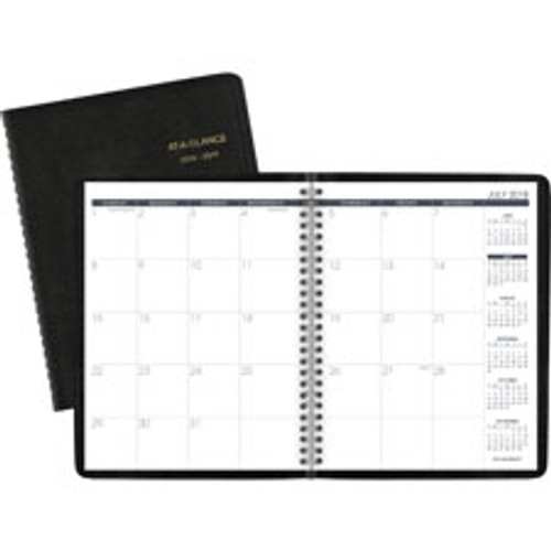 AT-A-GLANCE 7012705 PLANNER,MONTHLY,AY,7X9,BK