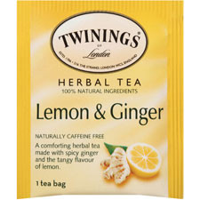 TWININGS NORTH AMERICA INC 09180 TWININGS  HERBAL TEA, LEMON AND GINGER, 