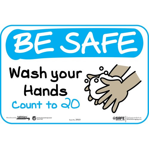 TABBIES 29501 TABBIES  DECAL,WALL,"WASH YOUR HANDS COU