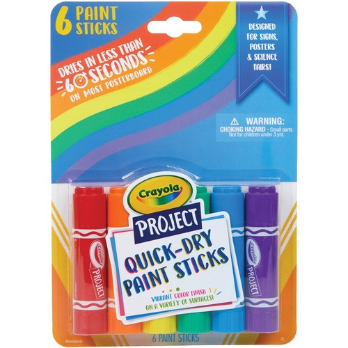 CRAYOLA 541070 6CT PAINT STKS
