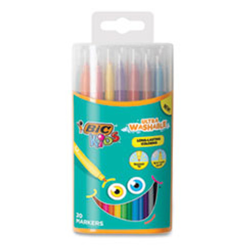 BIC CORPORATION BKCMD20AST MARKER,BIC KIDS MRKRS,AST