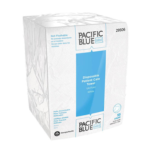 GEORGIA PACIFIC 29506 DRY WIPE,1/4 FOLD,WHITE,PK24
