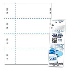 BLANKS 10X9WH PAPER,RFFL,2.75X8.5,1000