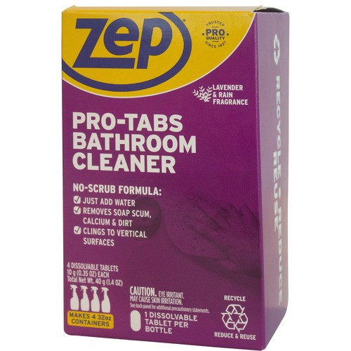 ZEP COMMERCIAL PRODUCTS ZUBCTAB ZEP COMMERCIAL  CLEANING TABLETS,F/BATHR
