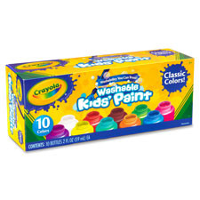 CRAYOLA 541205 PAINT,WASHABLE,KIDS,10CT