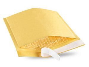 USC S-10535S ULINE SELF-SEAL GOLD BUBBLE CD MAILERS S