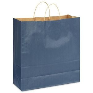 USC S-13144NB KRAFT TINTED COLOR SHOPPING BAGS - 18 X 