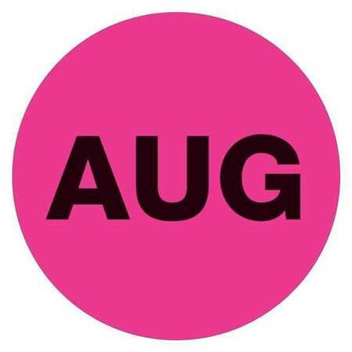 TAPE LOGIC DL6730 1" CIRCLE - "AUG" (FLUORESCENT PINK) MON