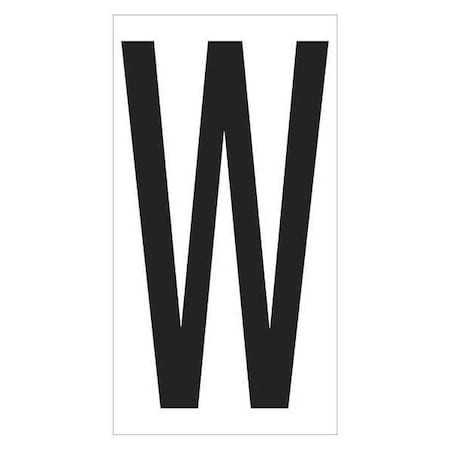 BOX PARTNERS DL9310W 3 1/2" "W" VINYL WAREHOUSE LETTER LABELS