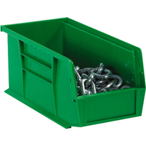BOX PARTNERS BINP1487G 14 3/4" X 8 1/4" X 7" GREEN PLASTIC STAC