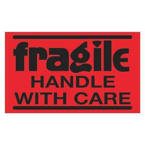 TAPE LOGIC DL1071 3" X 5" - "FRAGILE - HANDLE WITH CARE" ( TAPE LOGIC DL1071 3" X 5" - "FRAGILE - HANDLE WITH CARE" (