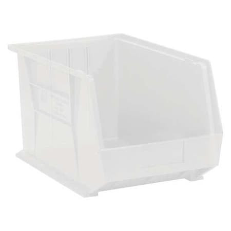 BOX PARTNERS BINP1611CL 16" X 11" X 8" CLEAR PLASTIC STACK & HAN