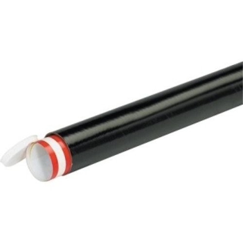 BOX PARTNERS P2006BL MAILING TUBES, 2" X 6", BLACK,CASE OF 50