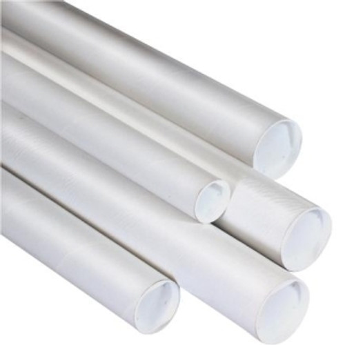 BOX PARTNERS P4048W MAILING TUBES, 4" X 48", WHITE