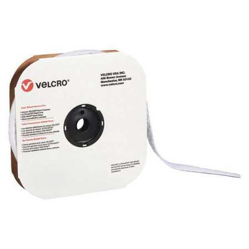 VELCRO VEL135 TAPE,1" X 75', HOOK, WHITE, VELCRO