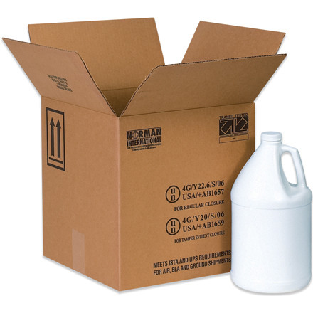 BOX PARTNERS HAZ1051 MAT BOXES, 12" X 6" X 12 3/4" 2-1 GALLON