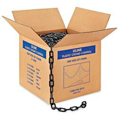 USC H-5108BL PLASTIC BARRIER CHAIN - 500', BLACK